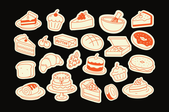 Pastry Lover Stickers