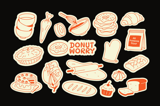 Pastry Lover Stickers