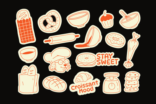 Pastry Lover Stickers