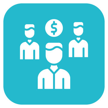 Crowdfunding icon style