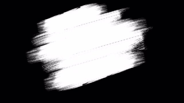 Paint Brush Transition Rough Stroke Reveal Animation 4K