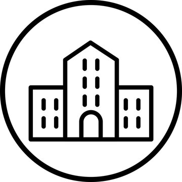 Apartments Line Icon Style