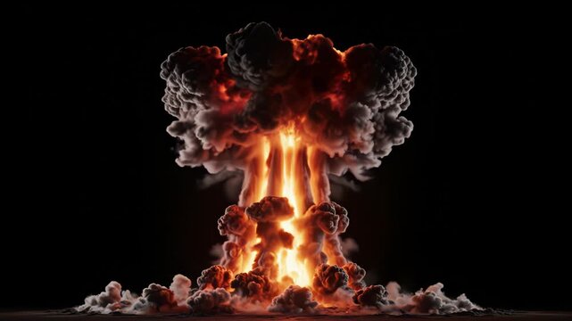Nuclear explosion mushroom cloud
