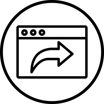 Redirect Line Icon Style