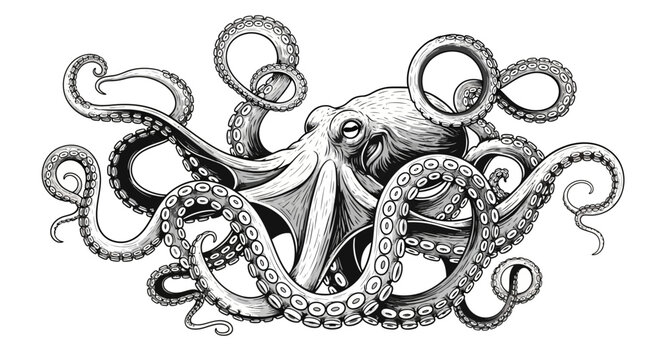 Octopus Tentacles Marine Life Creature.