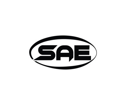 SAE Abstract Modern Lettermark Logo Design. Calligraphy professional initials vector logo Design.