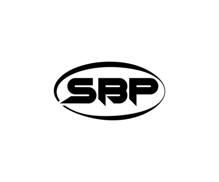 SBP Abstract Modern Lettermark Logo Design. Calligraphy professional initials vector logo Design.