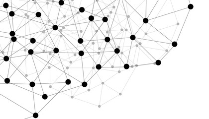 Abstract technology dot and line connection digital hi tech design concept background. Space for text. Vector illustration © Rayhan