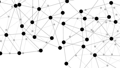 Abstract technology dot and line connection digital hi tech design concept background. Space for text. Vector illustration © Rayhan