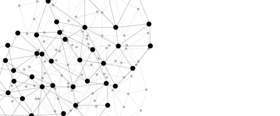 Abstract technology dot and line connection digital hi tech design concept background. Space for text. Vector illustration © Rayhan