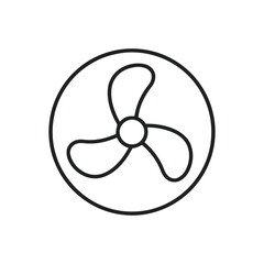 fan propeller icon vector illustration © hendra
