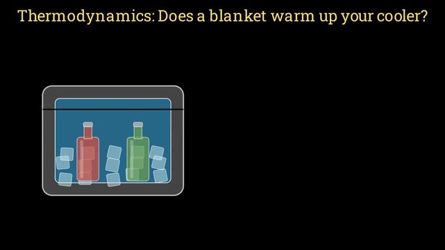 Does a blanket warm up your cooler