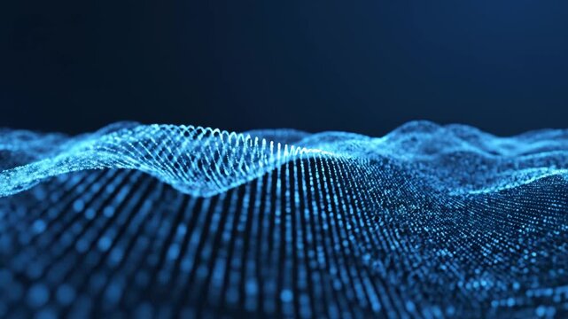 Abstract digital wave pattern
