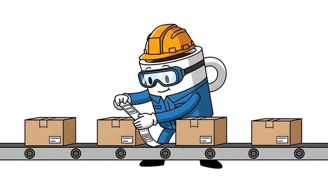 Construction worker operating mini excavator loader.