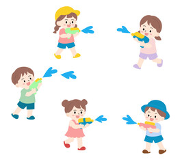 Obraz premium Water Play set2