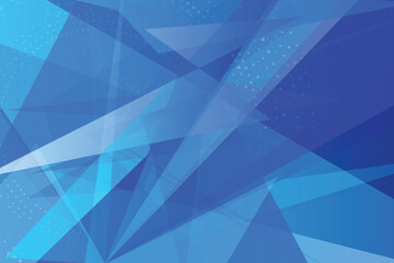 Obraz premium Geometric gradient triangles in shades of blue and cyan abstract composition geometric shapes