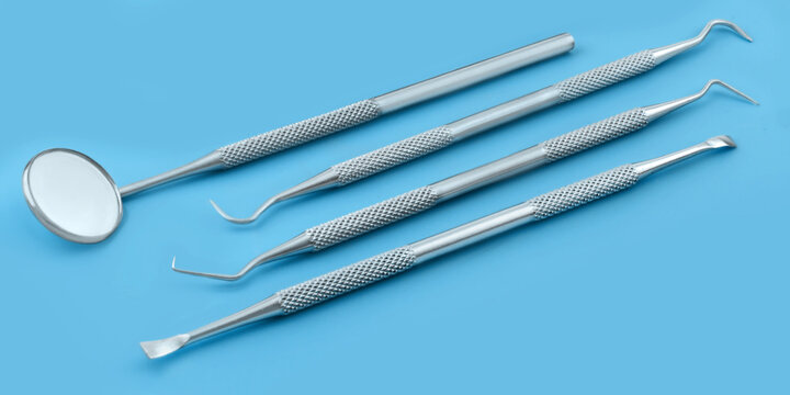 Zahnpflege und Medizin Set Besteck  Edelstahl  Dental Kit Premium Steel