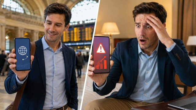 Travel without roaming settings check and surprise over the bill