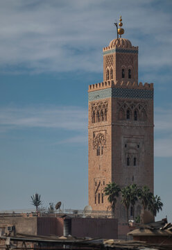 the famous Koutoubia Mosque in Marrakesh