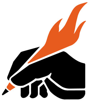 Hand Drawing Logo Fire