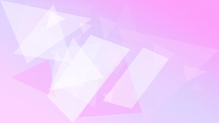 Obraz premium Pastel pink abstract background featuring soft semi-transparent geometric triangles with gentle glow and haze, perfect for creative layouts, flyers, and seasonal promos.