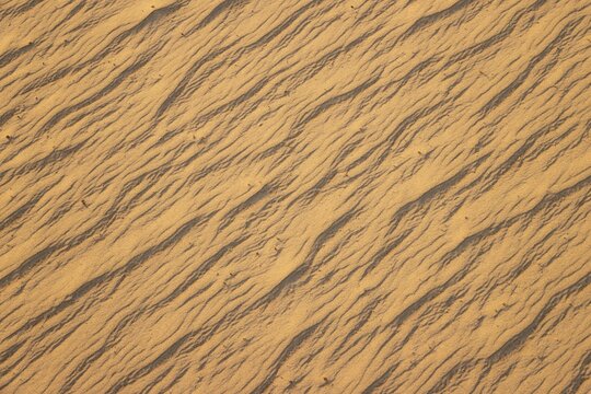 Patterns in the sand of the Namib Desert. Namibia