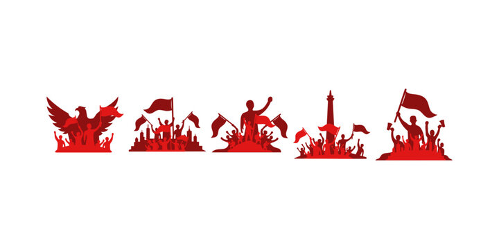 Indonesia Independence Day Silhouette