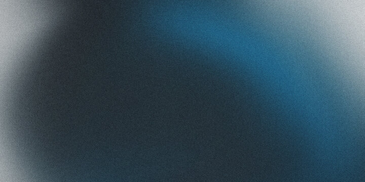 Abstract grainy texture background with a soft blue light gradient transition, digital noise effect with dark and light particles, modern artistic wallpaper