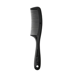 Fototapeta premium Black Hair Comb Isolated on Transparent Background