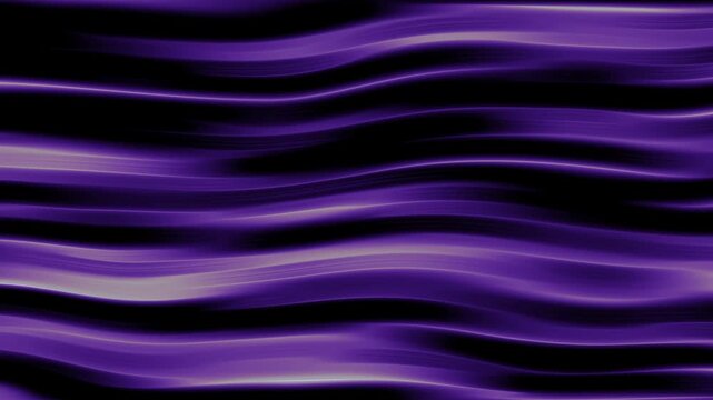 Abstract purple liquid waves background, smooth flowing silk motion dark violet gradient texture for modern digital and presentations