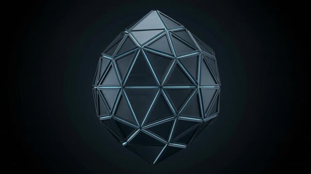 Geometric Abstract Sphere with Triangular Facets