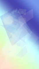 Obraz premium Abstract polygon triangles in cool blue and green hues create a fresh modern gradient backdrop with soft light, suitable for website banners.