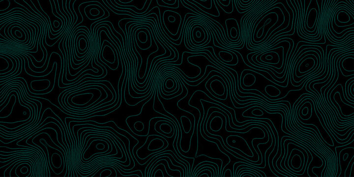 Topographic map, topographer seamless pattern, typography linear equalizer backdrop. Vector seamless line wave map texture, contour background. Topographic map, topographer blue seamless pattern.