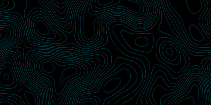 Topographic map, topographer seamless pattern, typography linear equalizer backdrop. Vector seamless line wave map texture, contour background. Topographic map, topographer blue seamless pattern.