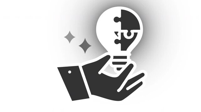 Animated creative solution icon