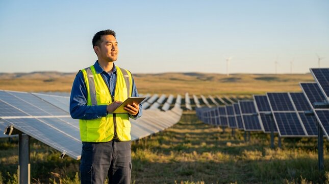 East Asian Engineer In Wyoming Solar Field