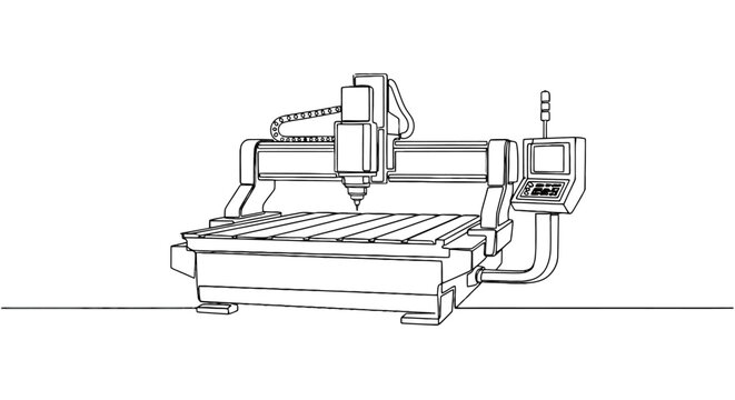 high-precision computer-controlled laser cutting machine utilized in manufacturing environments