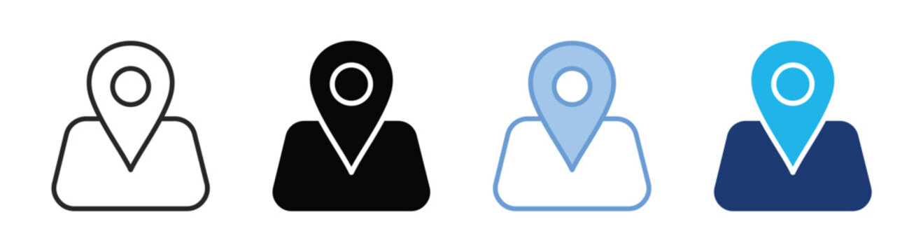 Placeholder icon set multiple style collection