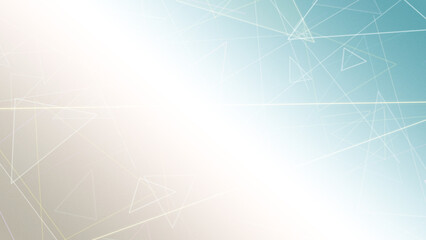 Light, airy abstract network lines and triangle outlines drift across a bright background, creating a clean futuristic feel with space for messaging. © Eldorado.S.Vector