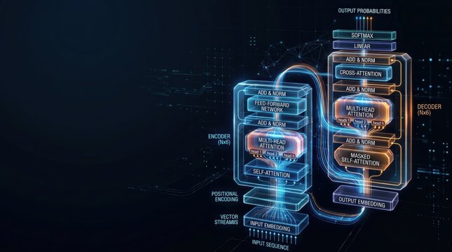 Transformer architecture diagram with encoder