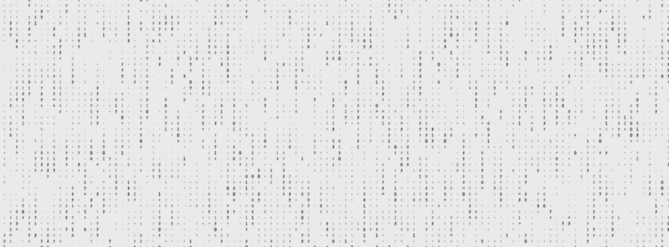 Number Code Rain, Code Binary Rain, Binary Data Rain. Modern Matrix Style Background With Flowing Binary And Digital Code.