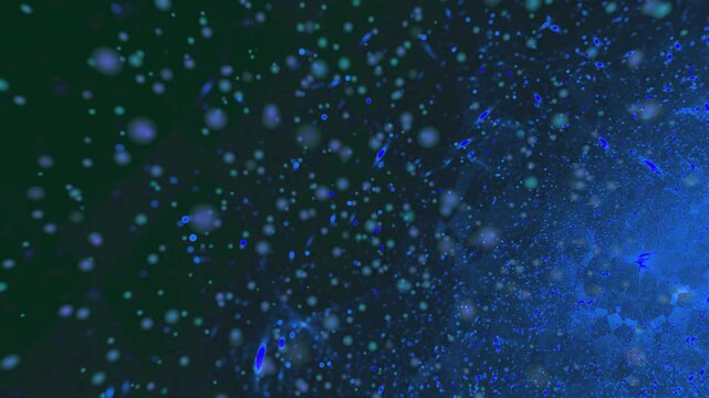 abstract blue background with bubbles