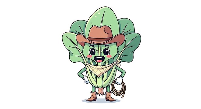 Cartoon green monster with red eyes and horns.