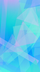 Obraz premium A clean abstract arrangement of polygon triangles in aqua and soft purple creates a soothing gradient backdrop for presentations, websites, and flyers.