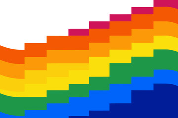 Fototapeta premium Colorful geometric pattern with a rainbow gradient vector illustration design
