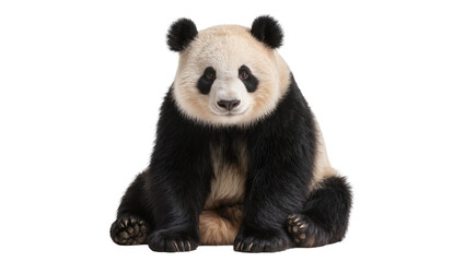 Giant Panda Bear Sitting Front View © Michal