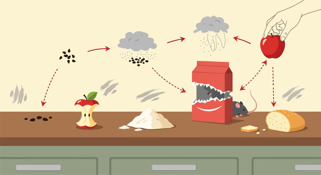 The Lifecycle of Food Spoilage and Infestation Process