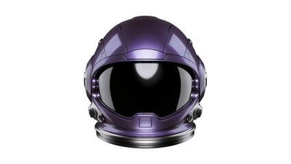 Purple futuristic astronaut helmet with dark visor © Miguel