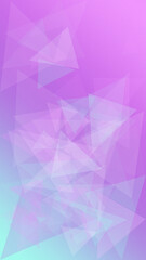 Obraz premium Soft violet and lavender triangular polygon facets blend into a dreamy geometric abstract background, perfect as a clean backdrop for text, flyers, and web headers.