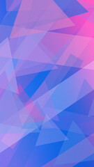 Obraz premium Overlapping translucent polygon shapes in blue, pink, and purple form a vibrant futuristic pattern, perfect for energetic marketing, tech, and design.